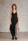 Marc Le Bihan Bias-cut halter dress France MLB-2109-BLACK/ROSE